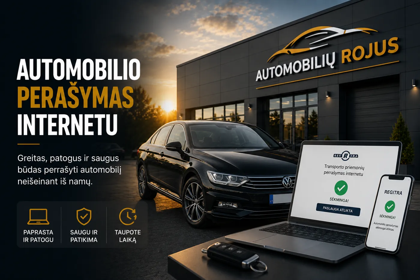 Automobilio perrašymas internetu