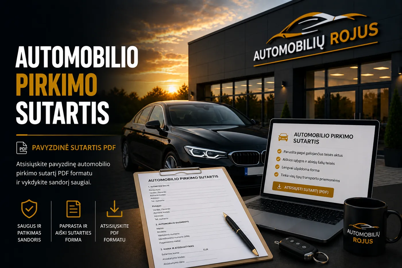 automobilio pirkimo sutartis pdf Vilniuje Vilniuje - transporto priemonė