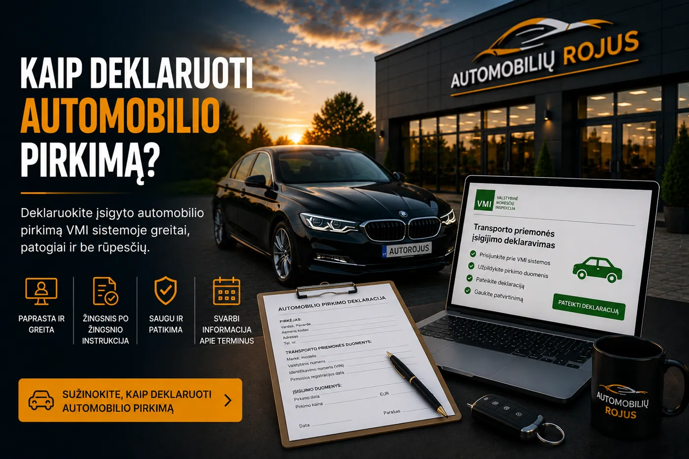 automobilio deklaravimas