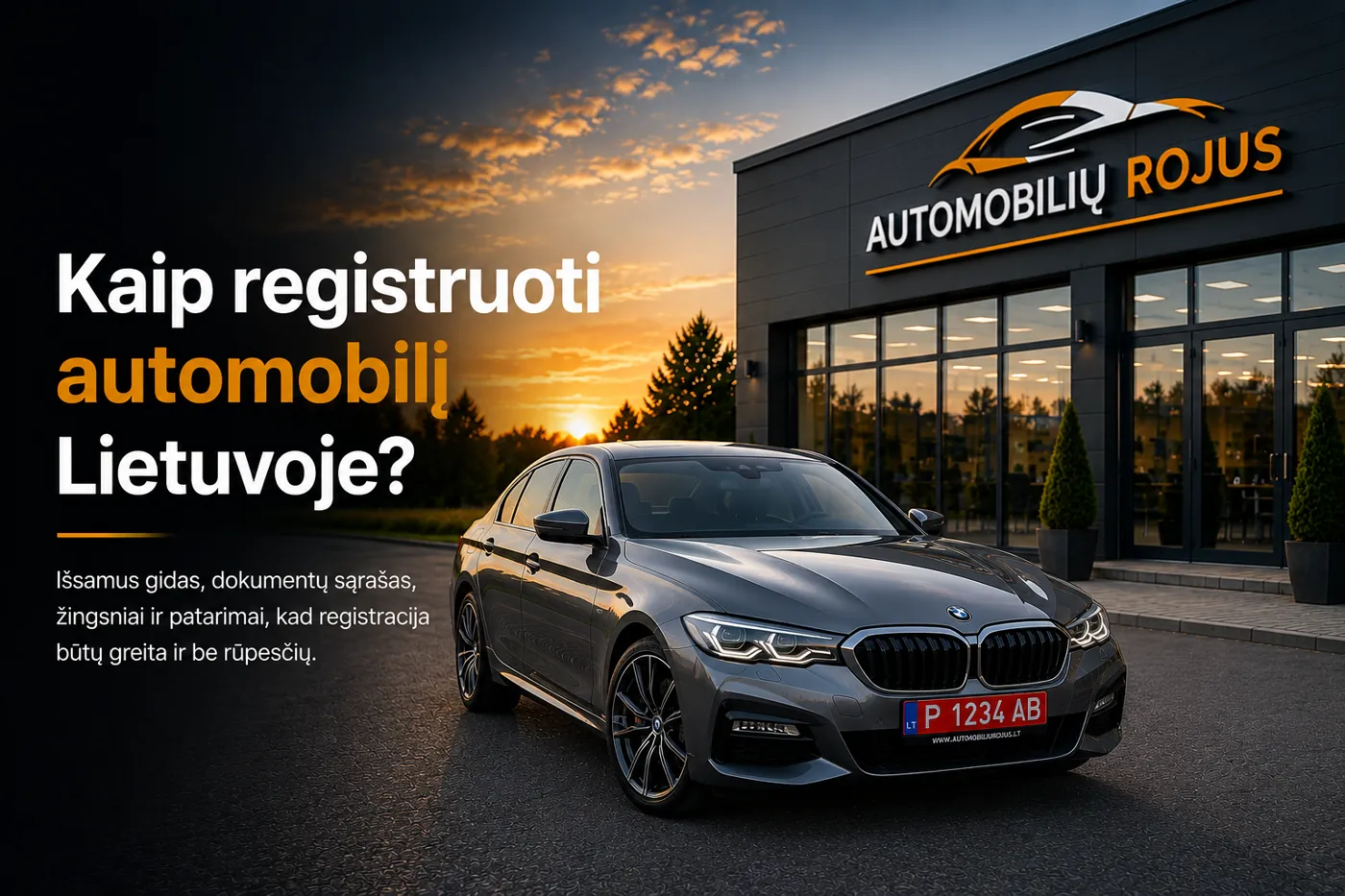 automobilio registravimas