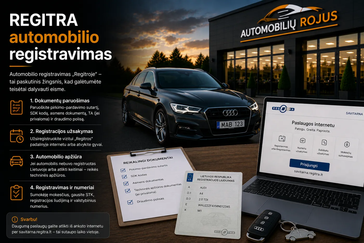 Regitra automobilio registravimas Panevėžyje Panevėžyje - automobilis