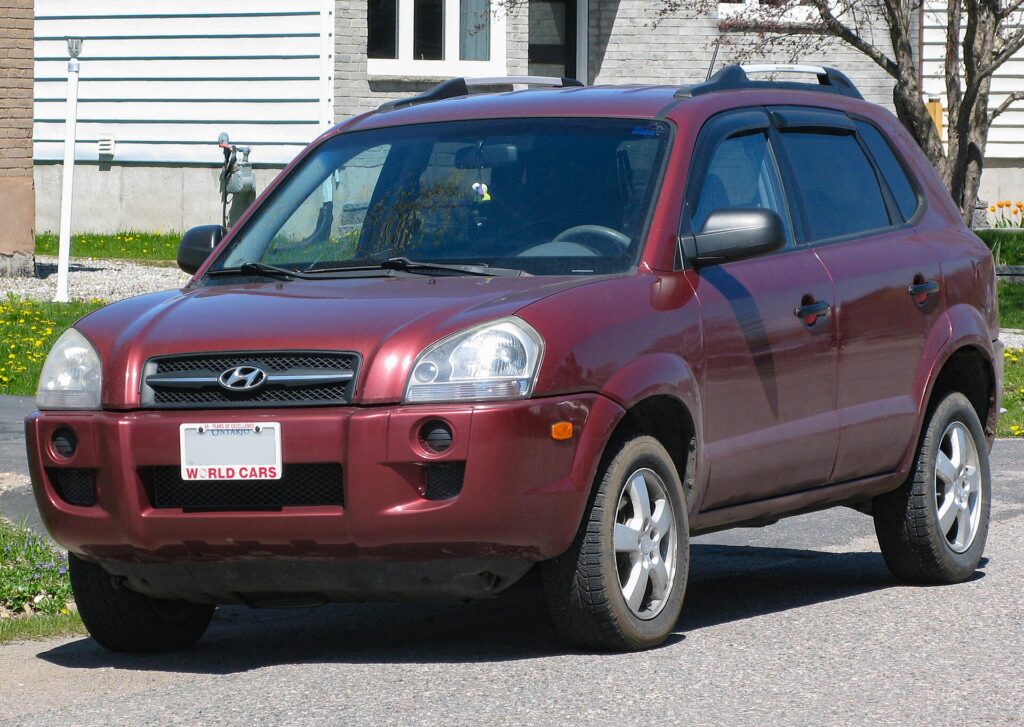 Hyundai Tucson 1-oji karta – iš priekio