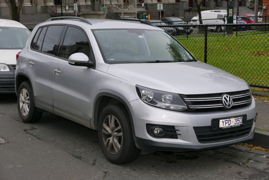 Volkswagen Tiguan I karta – iš priekio