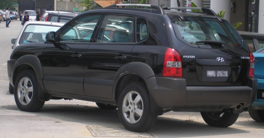 Hyundai Tucson 1-oji karta – iš galo